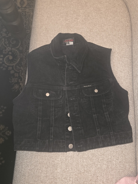 Guess Jackets & Blazers - Guess Black Denim Vest